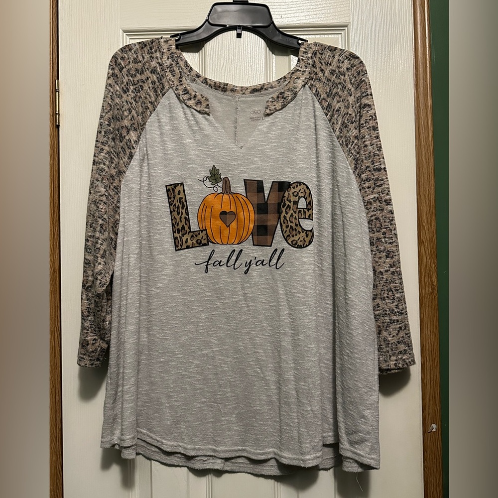 Cato Fall Blouse 18/20W EUC